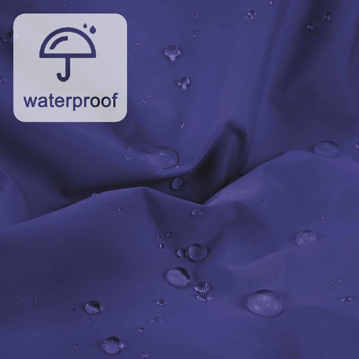Skiennix Reusable Shower Cap - Large Waterproof Bonnet with Elastic Band for Long, Curly Hair | Dark Blue Purple