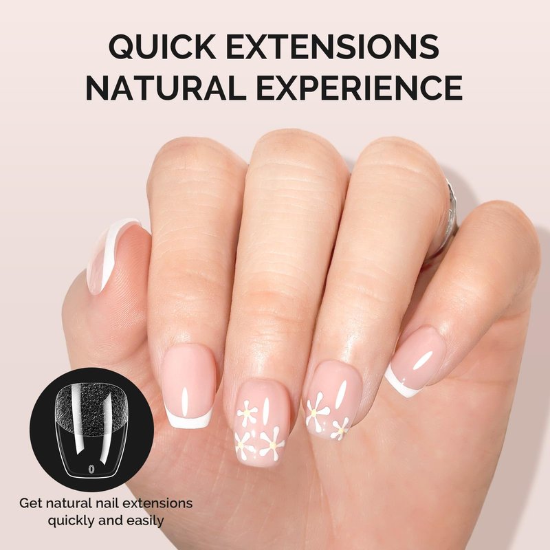 MelodySusie Extra Short Ballerina X Nail Tips - 300Pcs 15 Sizes Clear Acrylic, Half Matte Full Cover Press on Nails for DIY Extension & Salon Use,Pre-Shaped for Long-Lasting Manicure