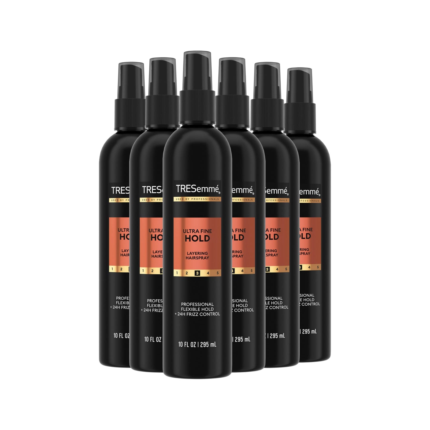 TRESemmé Non-Aero Hairspray Pack of 6 Ultra Fine for 24-Hour Frizz Control 10 Fl Oz