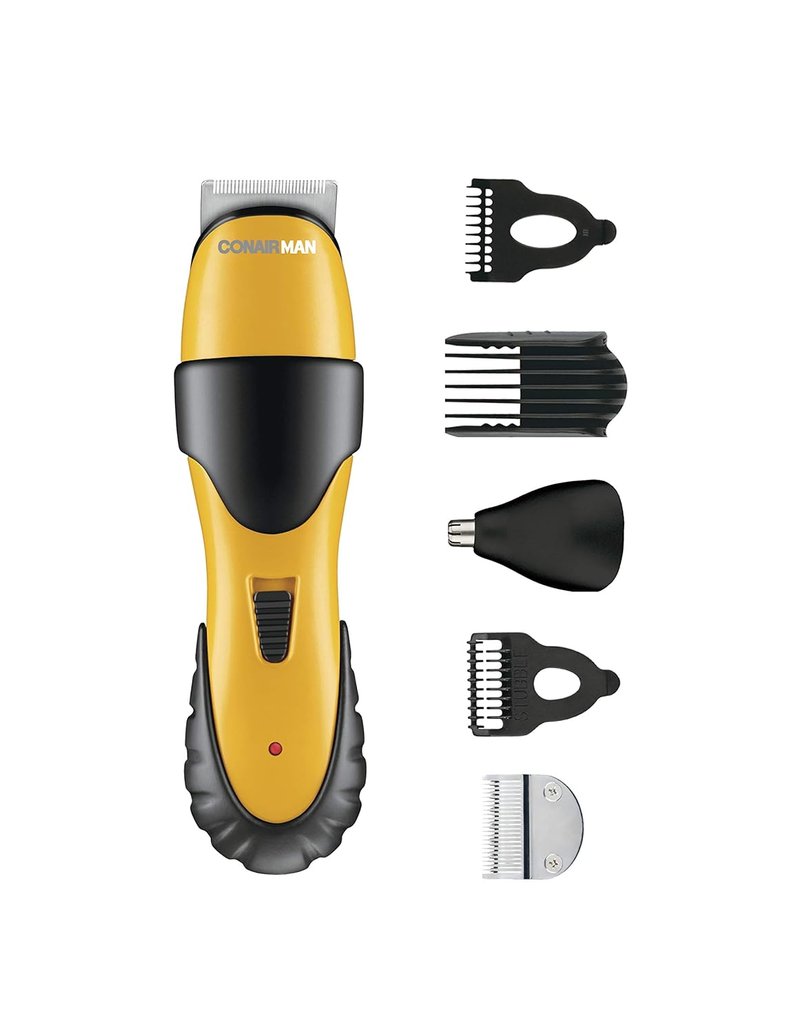 ConairMAN All-in-One Beard Trimmer - Cordless Grooming Kit for Face, Nose & Ear Hair | 6-Piece Set