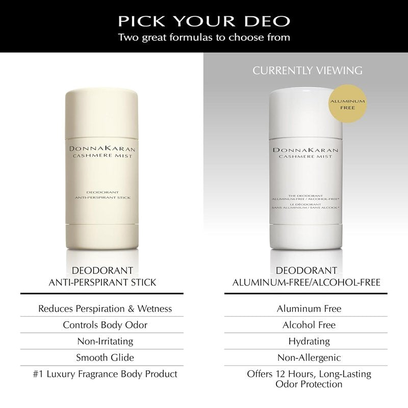 Donna Karan Cashmere Mist Deodorant Stick - Aluminum & Alcohol Free, 1.7 Oz | Women's Fragrance