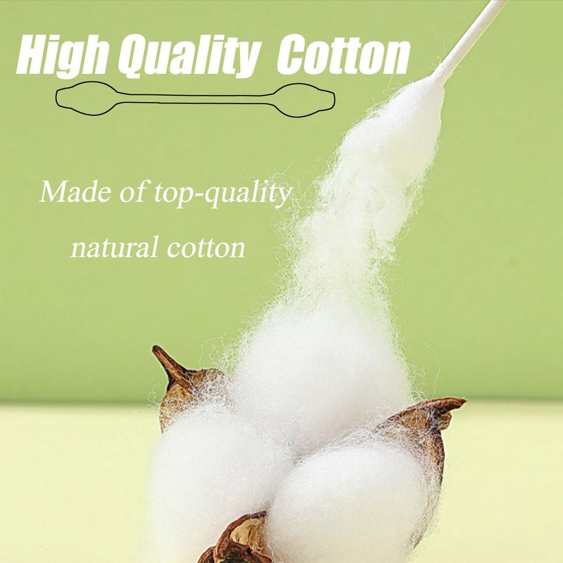 160pcs Safety Cotton Swabs with Large Tips for Newborn, Babies,Infants, Kids, Children