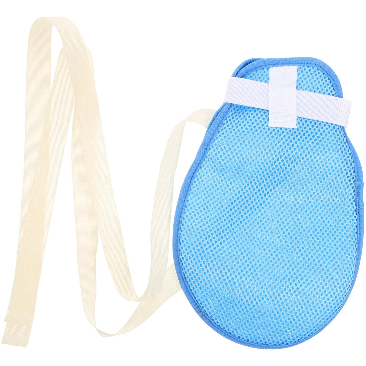 GLEAVI 1pcs Dementia Restraint Glove: Finger Control Mitt Safety Hand Gloves Hand Restraint Mitts Anti-Scratch Dementia Products for Patients Elderly Blue