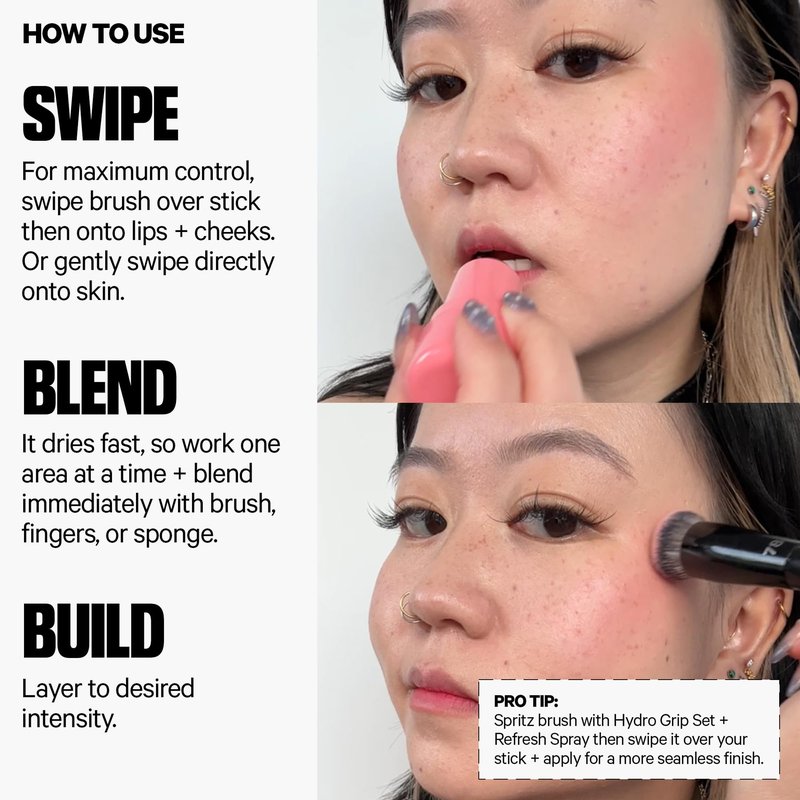 Milk Makeup Cooling Water Jelly Tint – Long-Lasting Sheer Lip + Cheek Stain with Firming Vegan Collagen + Hydrating Aloe – Transfer Proof, Buildable Lip Tint + Blush – Spritz (Coral), 0.17 oz