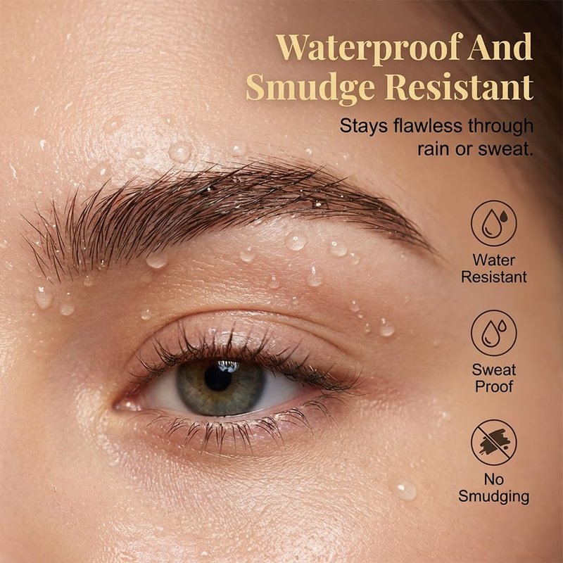 2Pcs Waterproof 4-Tip Microblading Eyebrow Pen for Busy Women & Makeup Lovers, Say Goodbye to Sparse Brows, Natural Hair-Like Strokes All Day, Smudge-Proof & Long-Lasting (Dark Brown)