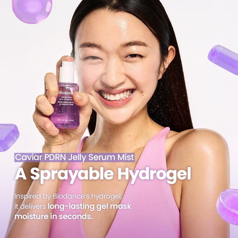Caviar PDRN Jelly Serum Mist - Hydrating Face Spray for Radiance | 1.69 fl. oz Travel Size