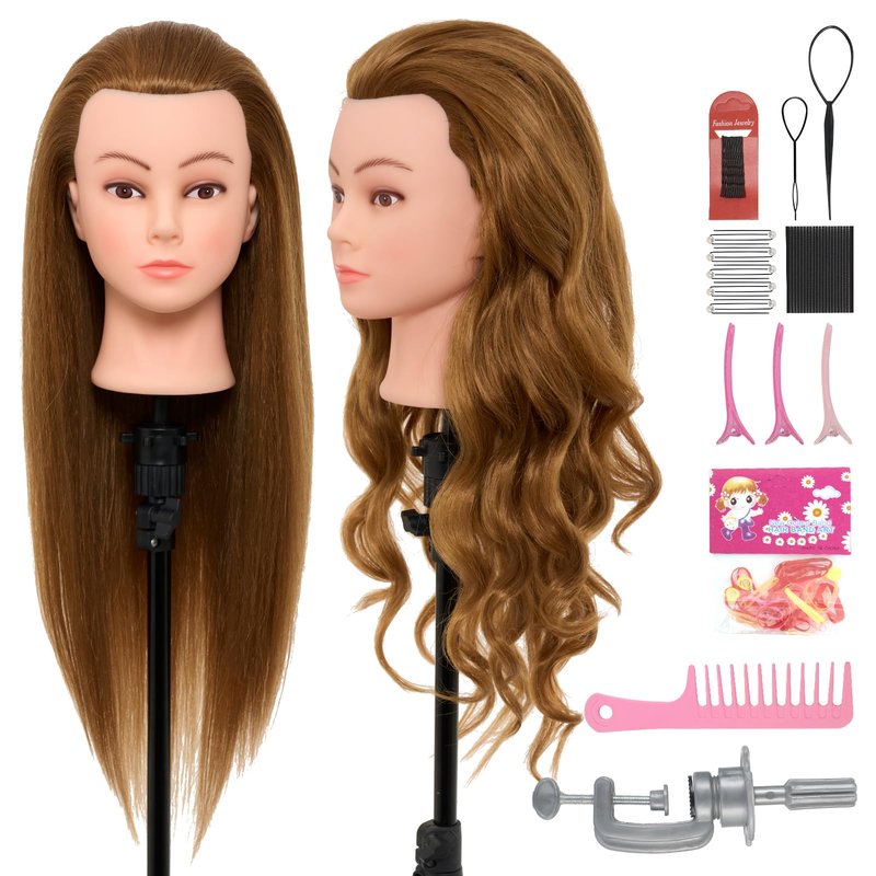 Mannequin Head Human Hair-05