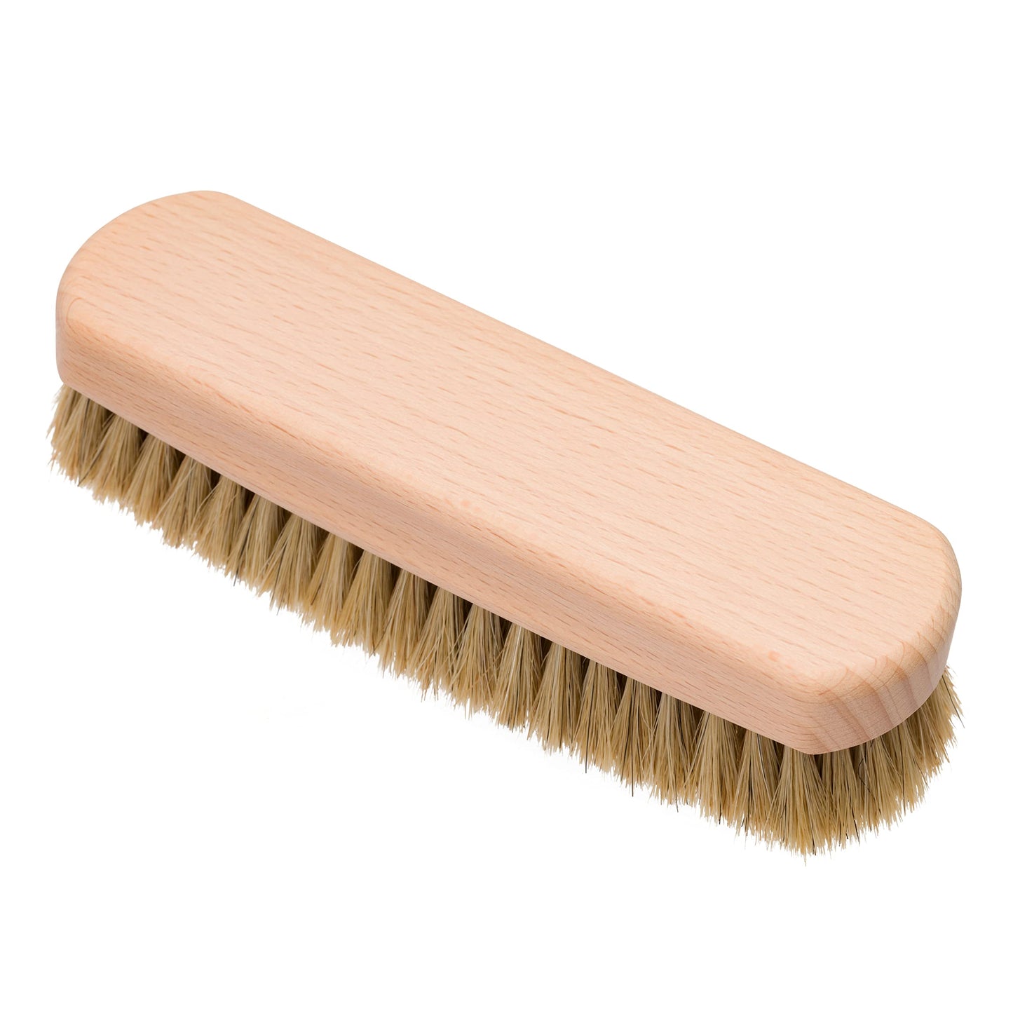 Redecker Natural Light Horsehair Shoe Shine Brush, Untreated Beechwood Handle, 6-1/2-Inches Long, Made in Germany
