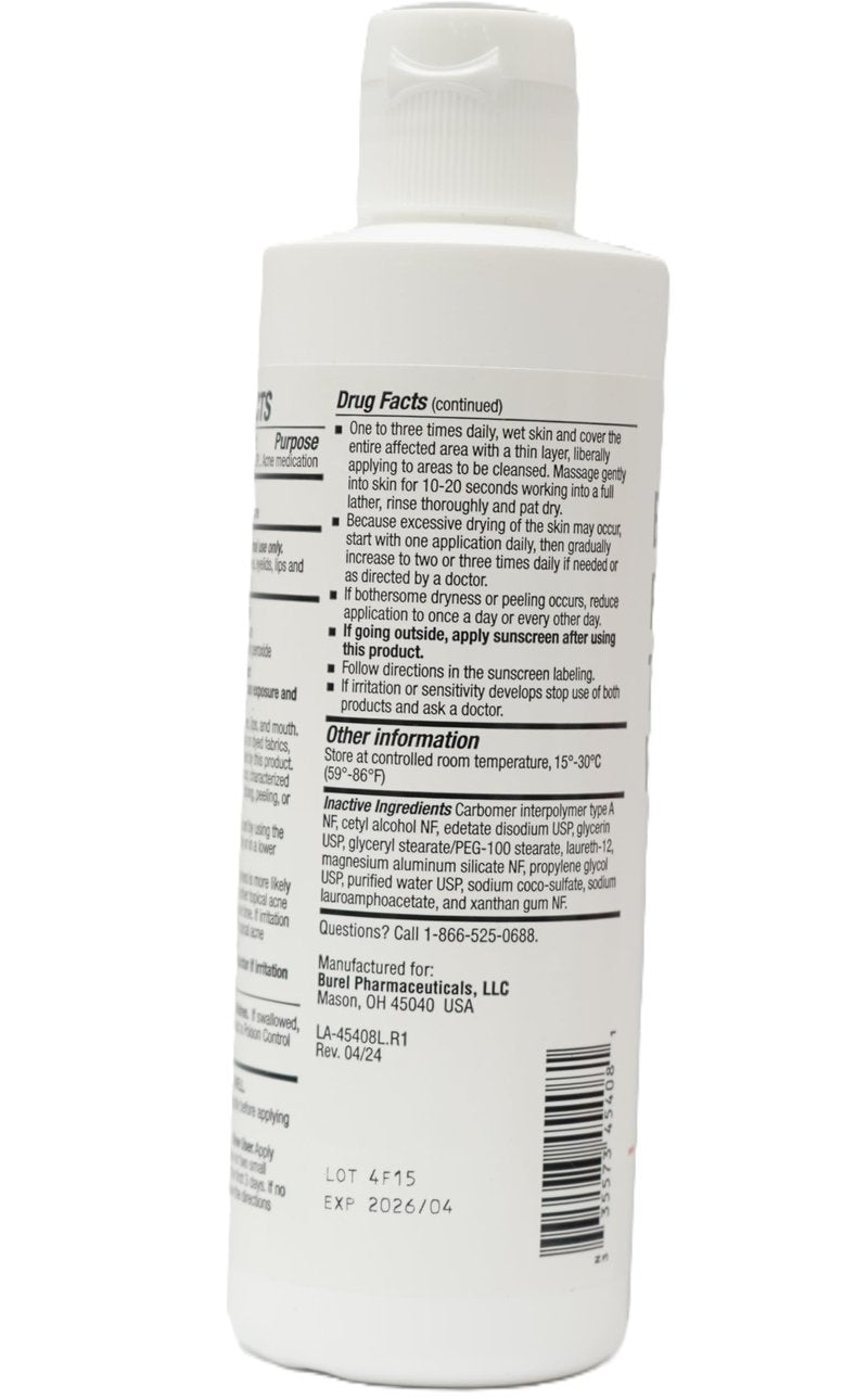 Burelpharma Benzoyl peroxide topical wash 10%