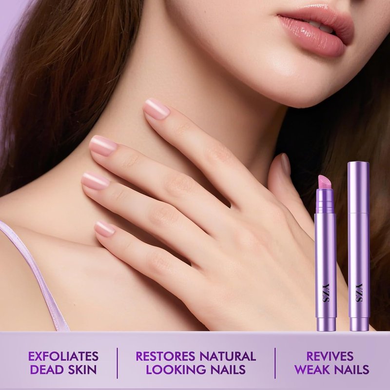 Cuticle Oil Pen - 4-in-1 Nail Treatment with Ceramic Tip | Cuticle Remover for Hangnails & Damaged Nails