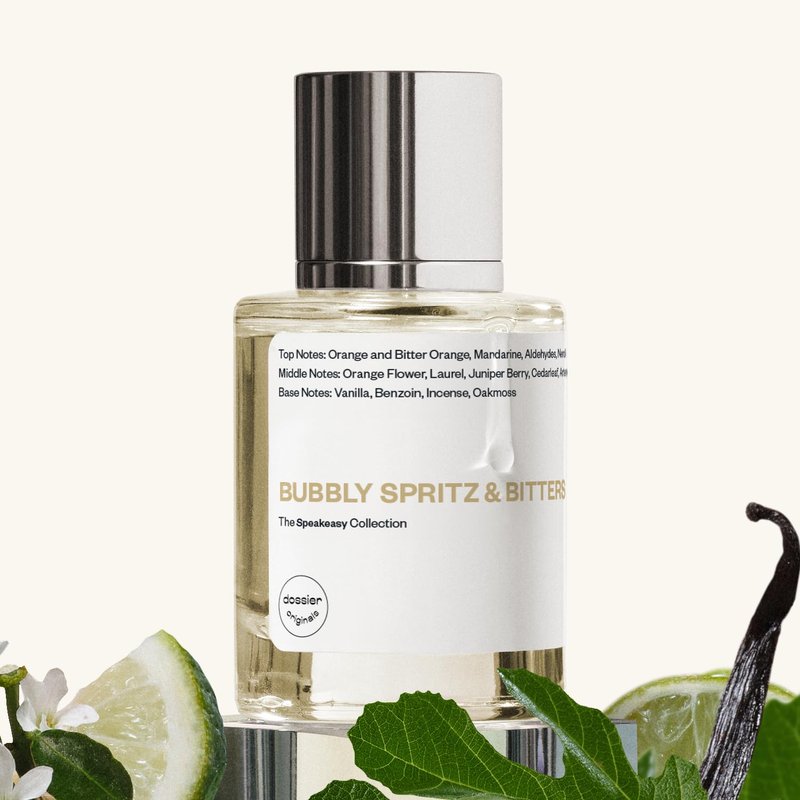 Dossier - Originals - Bubbly Spritz & Bitters - Eau de Parfum - Long-Lasting Sparkling Citrus Fragrance - Unisex - 1.7 fl oz (50ml)