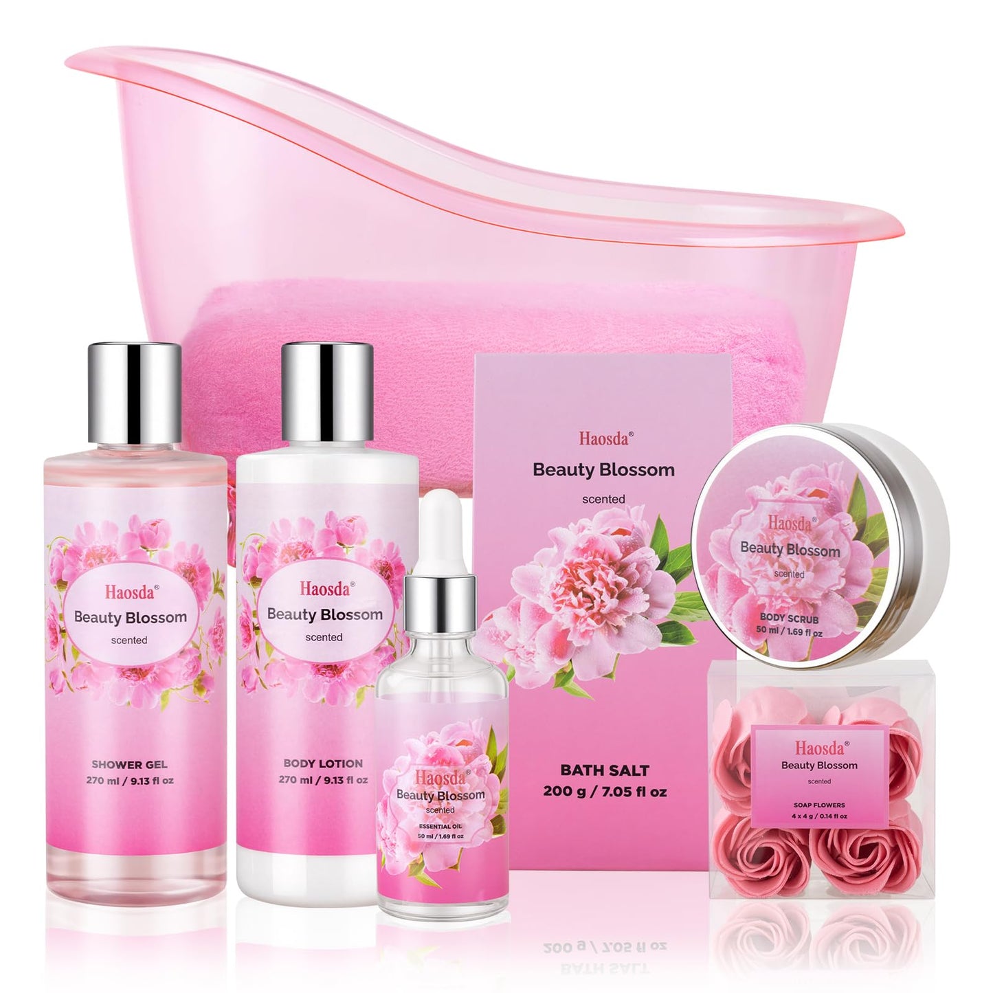 Bath Set Spa Gifts for Women Mothers Day Gifts Basket Relaxing Home Spa Bath and Body Set Luxury Self Care Kit with Essential Oil Body Lotion Birthday Gift for Her