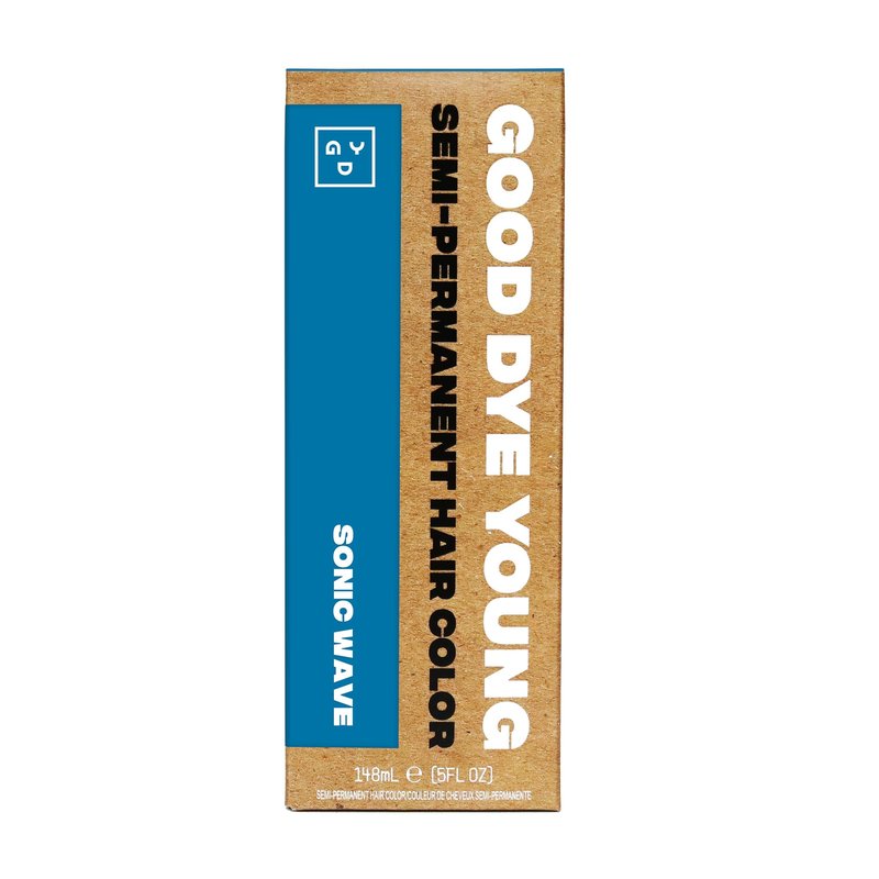 Good Dye Young Semi-Permanent Hair Color, Vegan and Cruelty-Free Hair Dye, Last up to 24 Washes, Non-Damaging Conditioning Hair Color (5FL OZ, Sonic Wave)