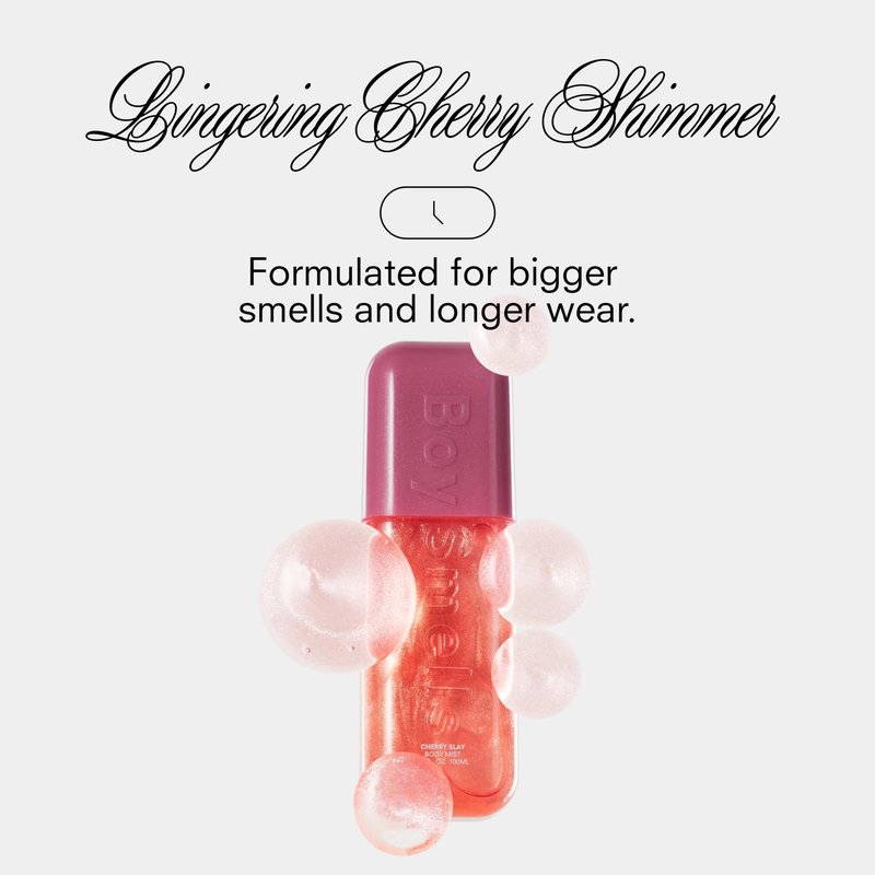 Boy Smells Cherry Slay Hair and Body Mist – 3 oz – Black Cherry, Amaretto & Oakwood – Fruity Shimmer Mist