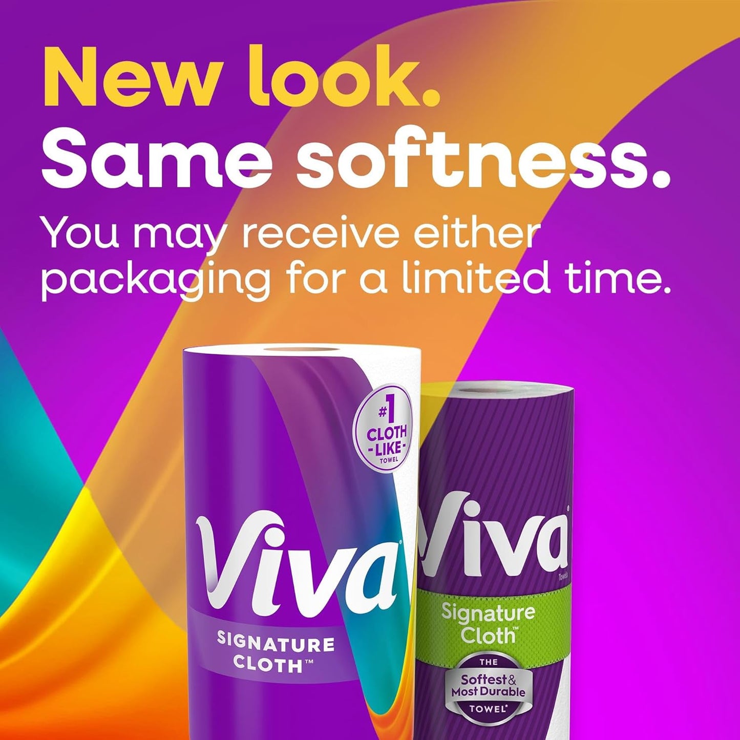 Viva Signature Cloth Paper Towels - Choose-A-Sheet, 3 Double Rolls | 86 Sheets Each