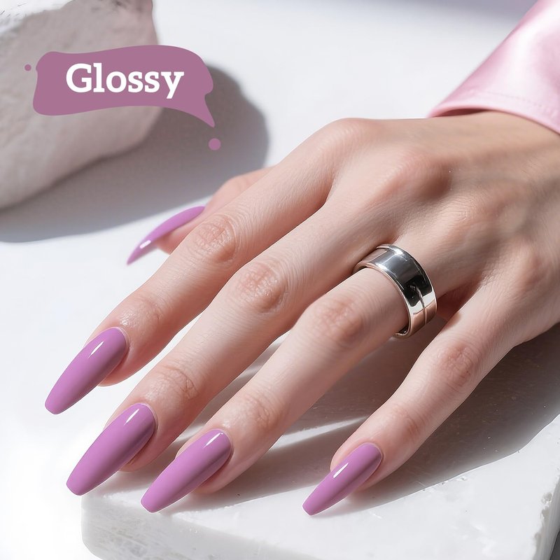Light Purple Gel Nail Polish - Soak Off UV Formula | 16.5ml for DIY Manicure & Nail Art