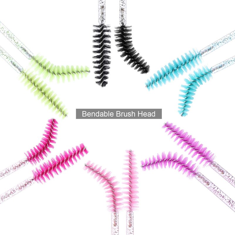 Disposable Mascara Wands - 300 Eyelash Brushes for Extensions | Spoolies for Makeup & Eyebrow Application
