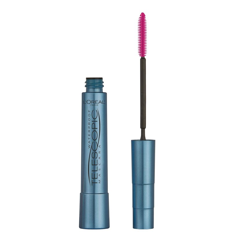 L'Oreal Paris Telescopic Mascara - Waterproof Volume & Length | Black, 0.27 Fl Oz