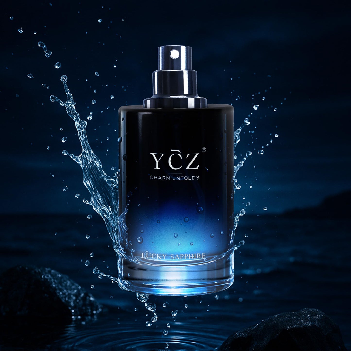 Ycz Lucky Cologne, Long-Lasting Men's Perfume, Exudes A Masculine Free and Easy Aura, Sweet Flower and Fruit Fragrance, 1.7 Oz Portable and Practical, A Must for Date Night, Romantic Fragrance