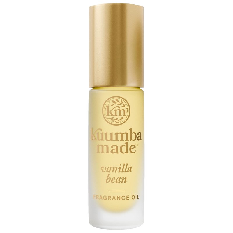 Kuumba Made Vanilla Bean Fragrance Oil, Long-Lasting Scented Oil Perfume Roller, Vegan, Alcohol-Free, 0.15 Fl Oz