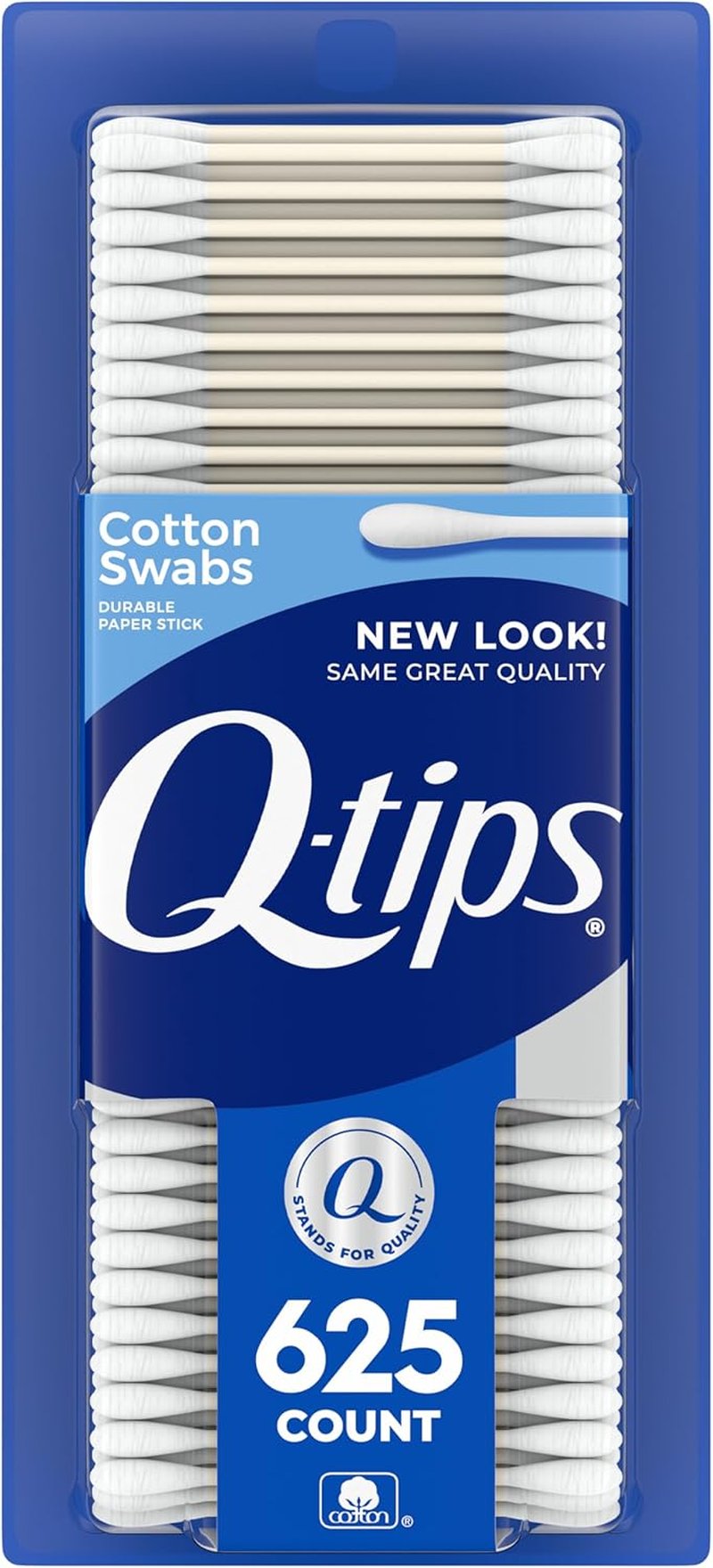 Q-tips Cotton Swabs - 100% Cotton Hygiene & Beauty Care | 625 Count