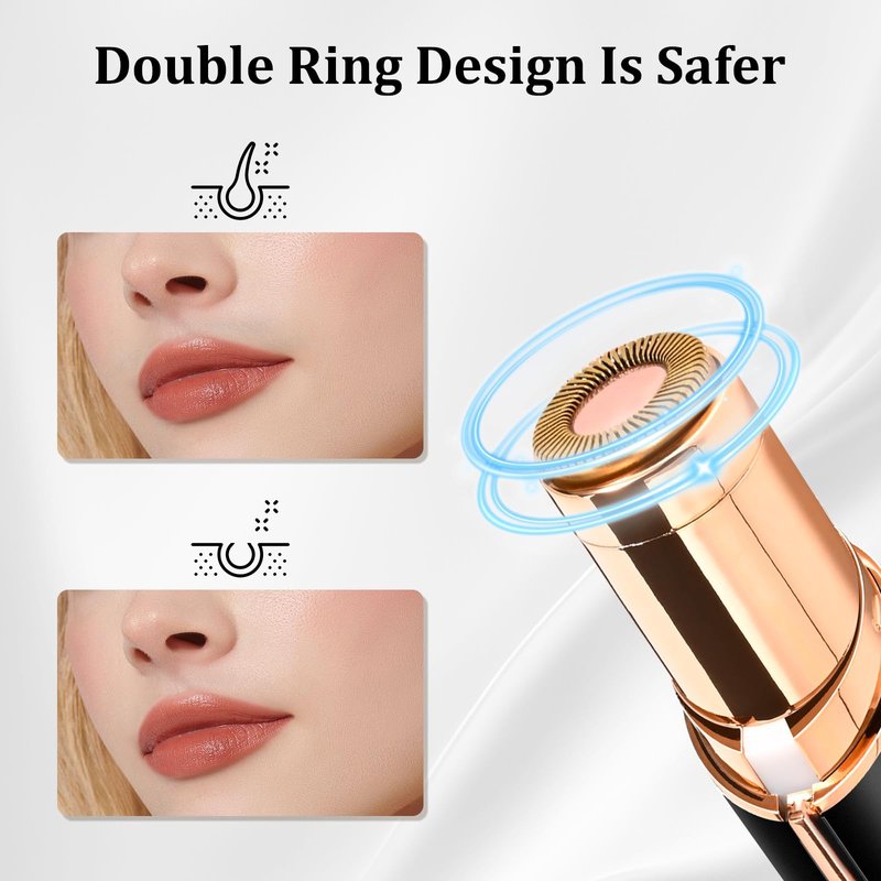 Flawless Facial Hair Removal for Women, Electric Painless Rechargeable Facial Hair Remover for Face, Lip, Chin