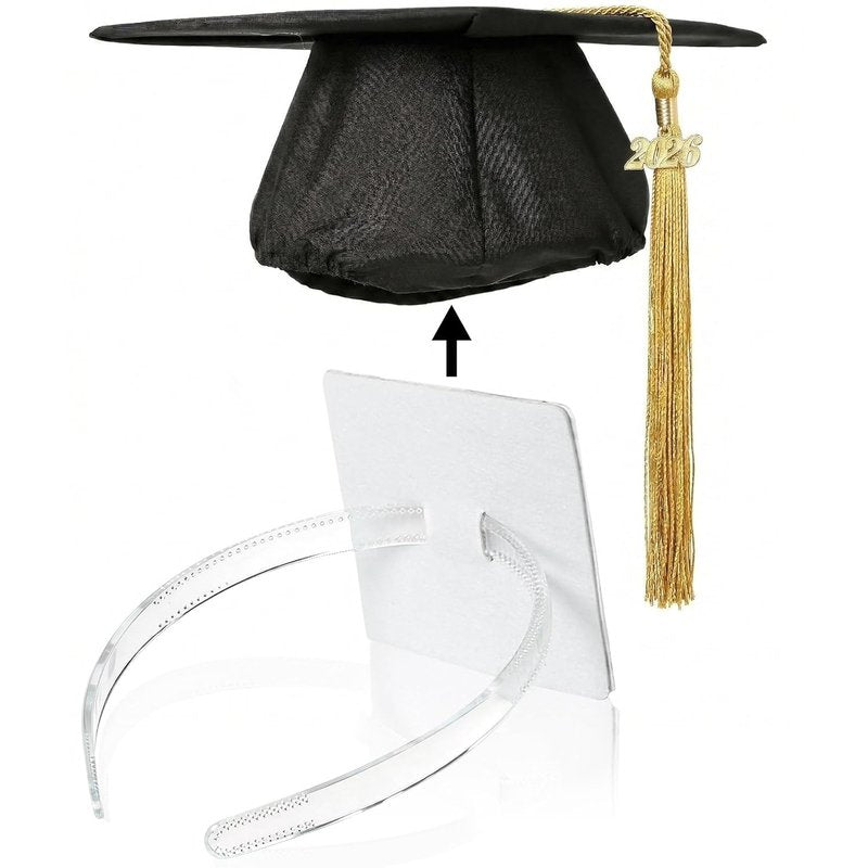 Graduation Cap Headband - Anti-Fall Hair Band for Graduates | Clear Accessory for Women