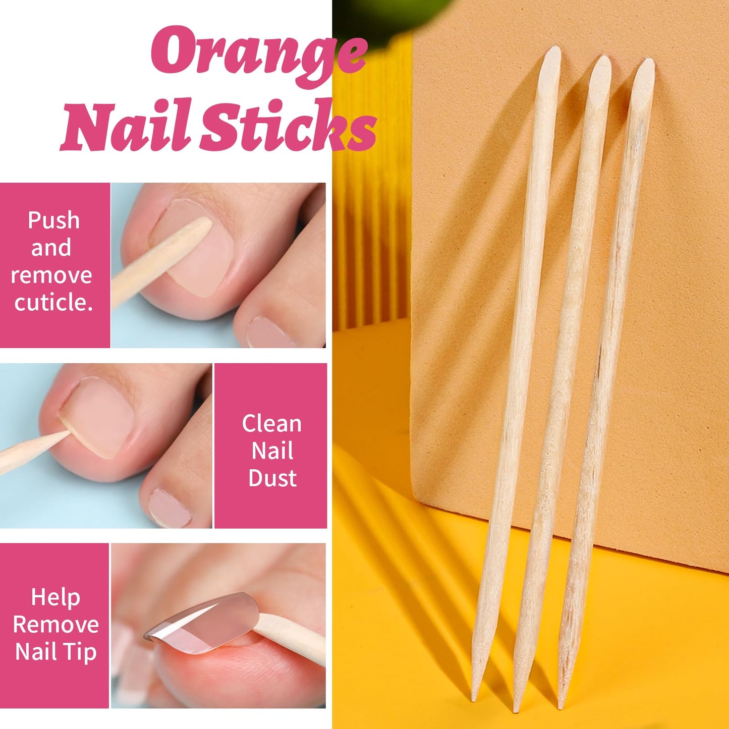Teenitor Press On Toenails for Women, 144pcs French Tip Press On Nails for Toe With Nail Glue, 6 Sets Toe Nail Tips Glue on Toe Nail Press Ons, Fake Toe Nails Press on French Tip Toe Nails