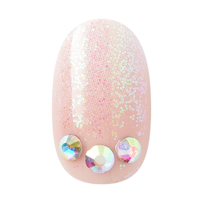 Kiss Impress No Glue Mani Press On Nails, Design, 'Even Better', Pink, Short Size, Oval Shape, Includes 30 Nails, Prep Pad, Instructions Sheet, 1 Manicure Stick, 1 Mini File