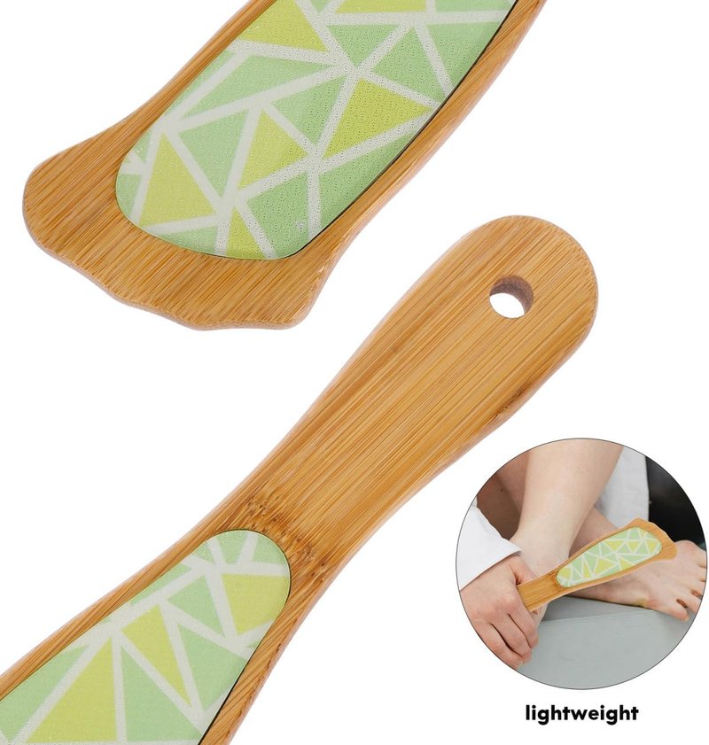 COHEALI Handle Nano Glass Double-Sided Foot File Pedicure Tool Dead Skin Remover Foot Scrubber Callus Remover for Home