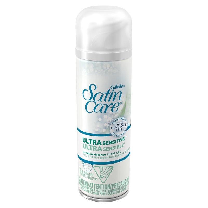 Gillette Satin Care Ultra Sensitive Women's Shave Gel - 7 oz