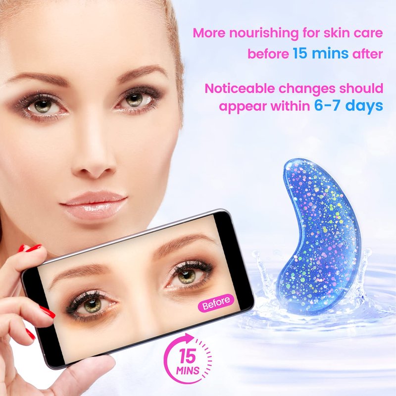 Onespring Under Eye Patches (24 Pairs) - Eye Masks for Wrinkles, Puffy Eyes, Dark Circles, Eye Bags, Under Eye Mask for Refreshing, Revitalizing, Gifts for Mom, Birthday Gift for Teenage Girls