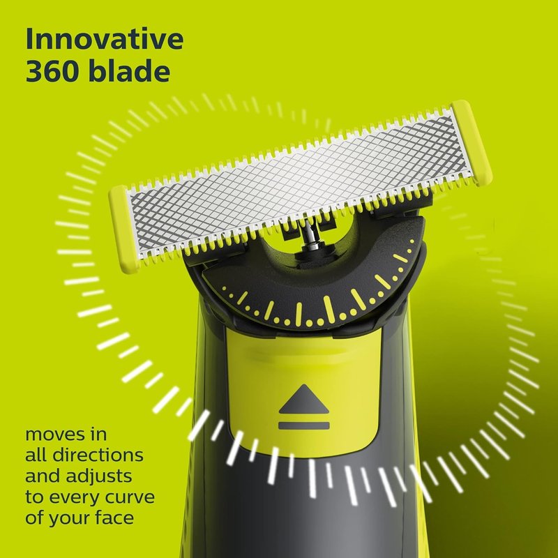 Philips Norelco OneBlade Replacement Blades - Genuine QP440/80 Trimmer Blades, 4 Count Pack of 3