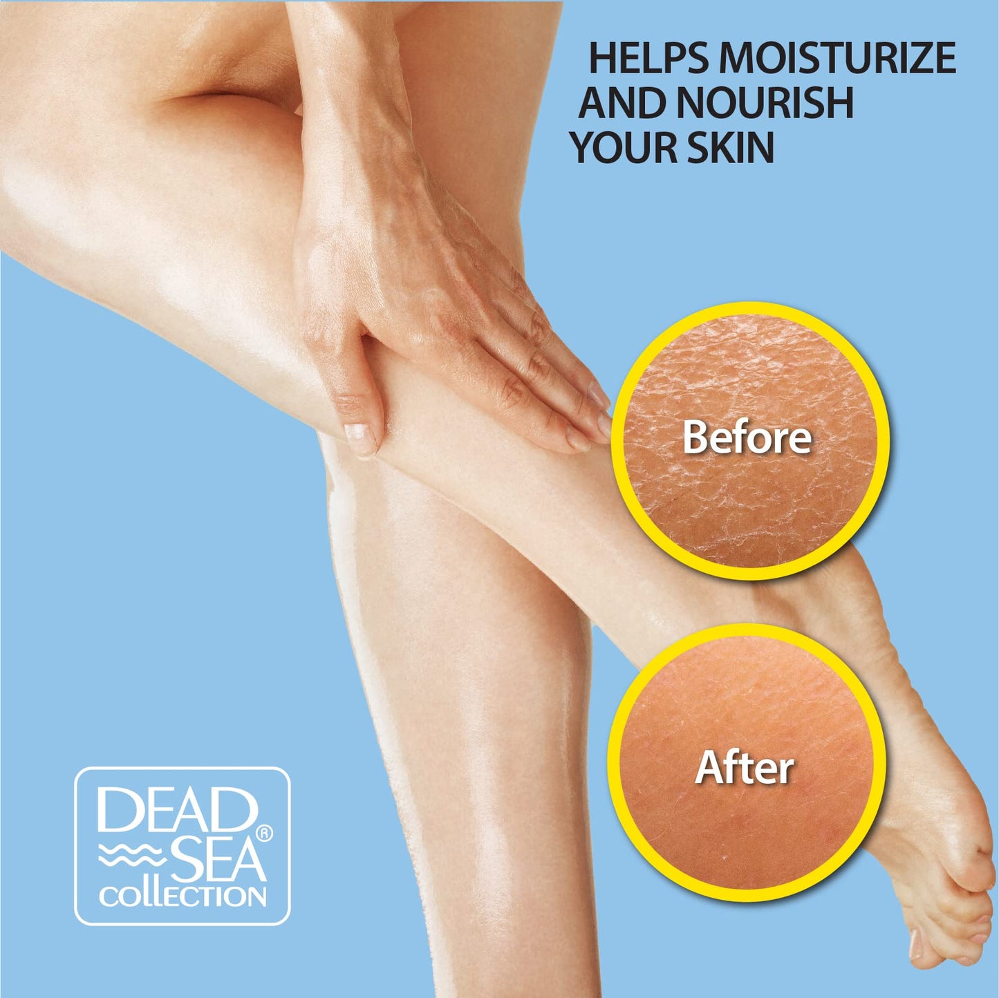 Dead Sea Collection Body Oil with Hemp & Coconut Lime - Dry Skin Moisturizer and Hydrating Massage Oil - Increase Skin Elasticity and Provide Anti-Aging Support for Face and Body (4 fl.oz)