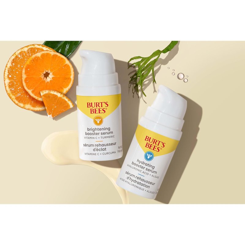 Burt's Bees Vitamin C Turmeric Facial Serum - Brightening & Hydrating for Dark Spots, Fine Lines | 1 oz