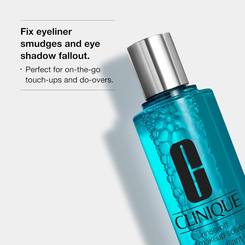 Clinique Eye Makeup Remover - Rinse-Off Oil-Free Formula | Gentle for Sensitive Skin, 4.2 Fl Oz
