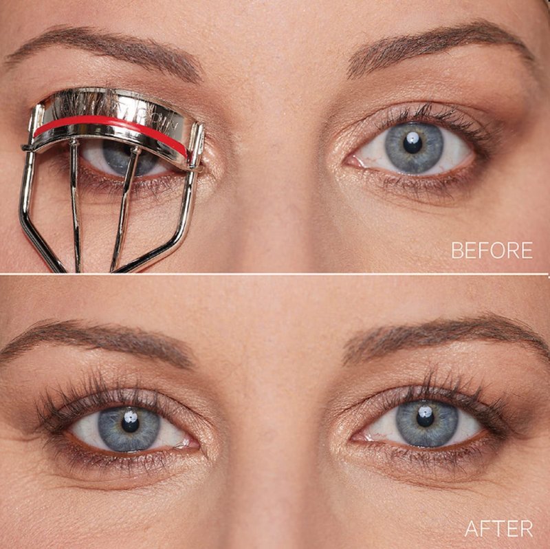Kevyn Aucoin The Eyelash Curler: Easy use. Long-lasting curl of lashes effect. Wide opening. Stainless steel with two red lash cushions. Pro makeup artist tool for before & after mascara application