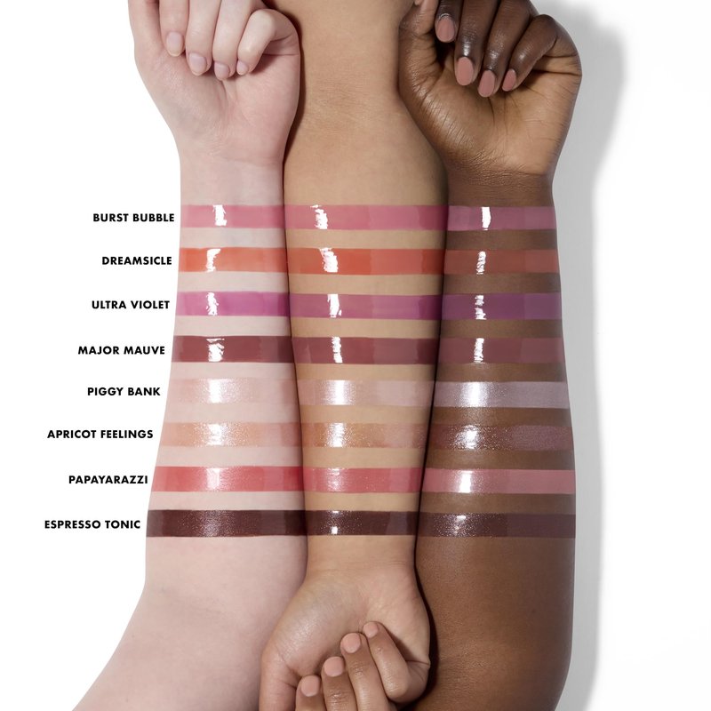 e.l.f. Glow Reviver Plumping Lip Oil, Tinted Lip Plumper For A High-Shine, Plump Finish, Infused With Jojoba Oil, Vegan & Cruelty-Free, Espresso Tonic