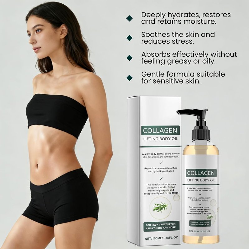 Collagen Body Oil - Firming Skin Treatment for Smooth, Youthful Glow