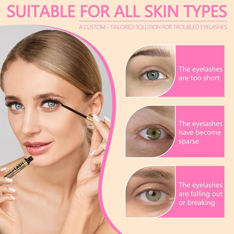 Skiennix Lash Serum | Eyelash Growth Enhancer for Fuller, Longer, Stronger Lashes - 4ml
