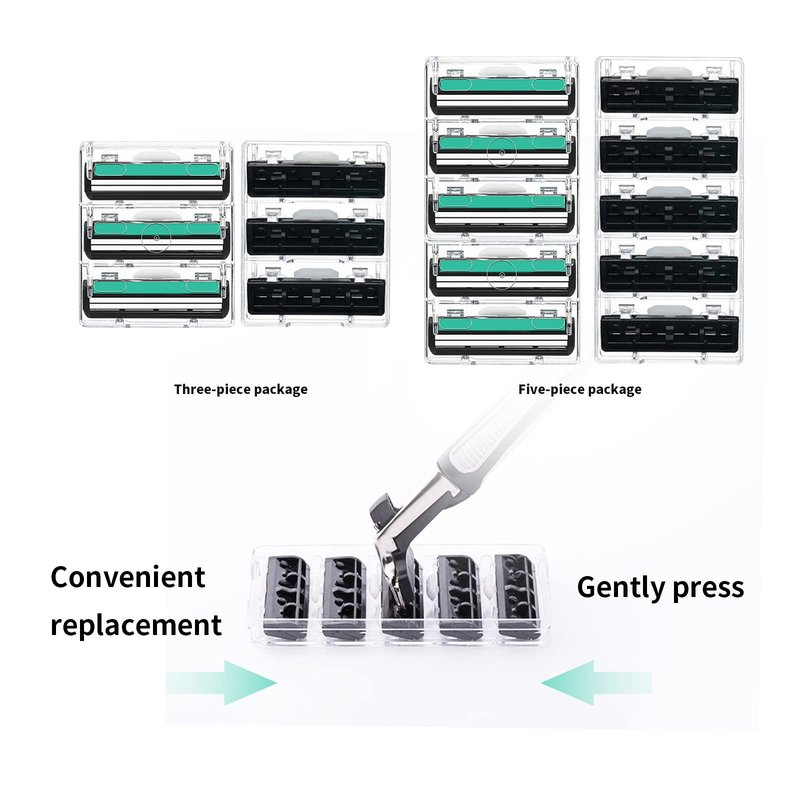 Mens Razor Blade Refills，2-Blade Razor Cartridges with Lubricating Strip Compatible with Atra razor handles. 120 Count, Delivers a Clean, Close Shave