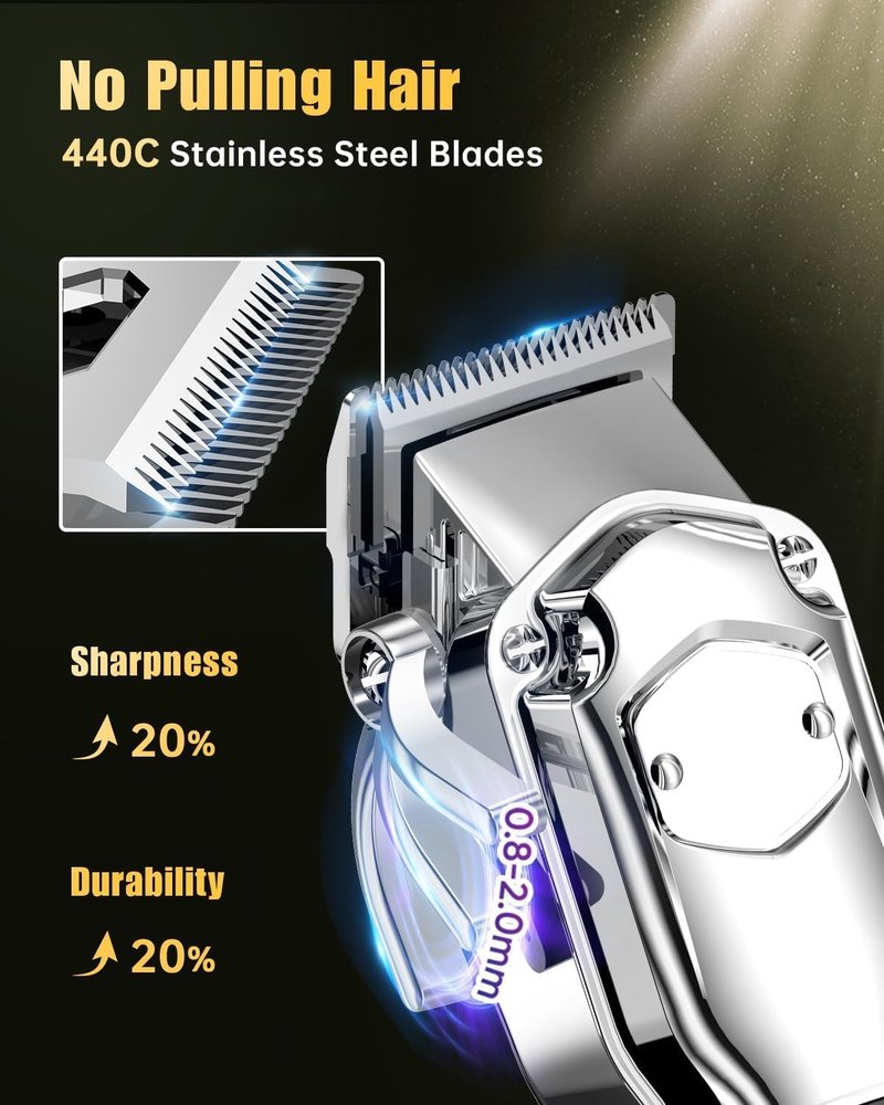 Hair Clippers Set for Men - Cordless Grooming Clippers & Trimmers | Professional Barber Kit