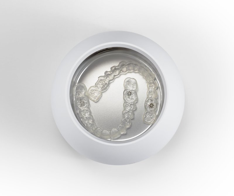 Invisalign Ultrasonic Cleaner | Powered by Zima Dental | Aligner and Retainer Cleaner | Arctic White