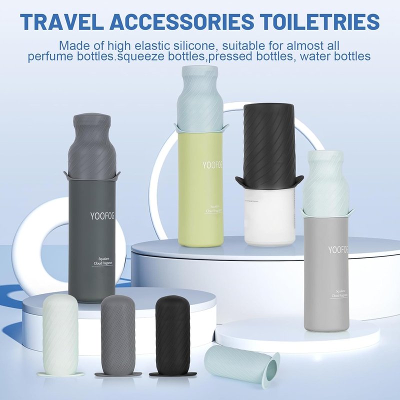 Mrsdry 13pcs Set Travel Bottles with Covers, Leak Locks Travel Accessories for Shampoo, Conditioner, Wash, Body