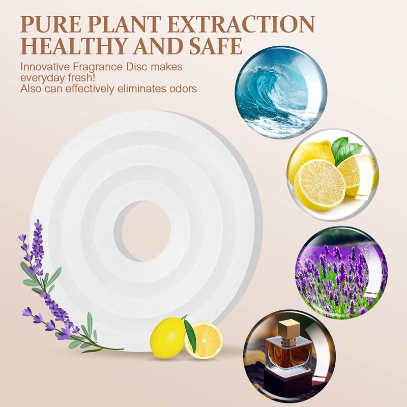 Fragrance Scented Pads - 24 Pcs Replacement Oil Refill Discs for Towel Warmers | Fresh Aroma