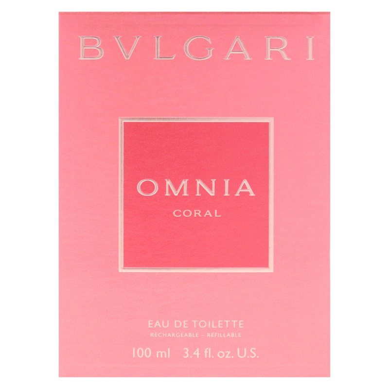 Bvlgari Omnia Coral by Bvlgari for Women - 3.4 oz EDT Spray (Refillable)