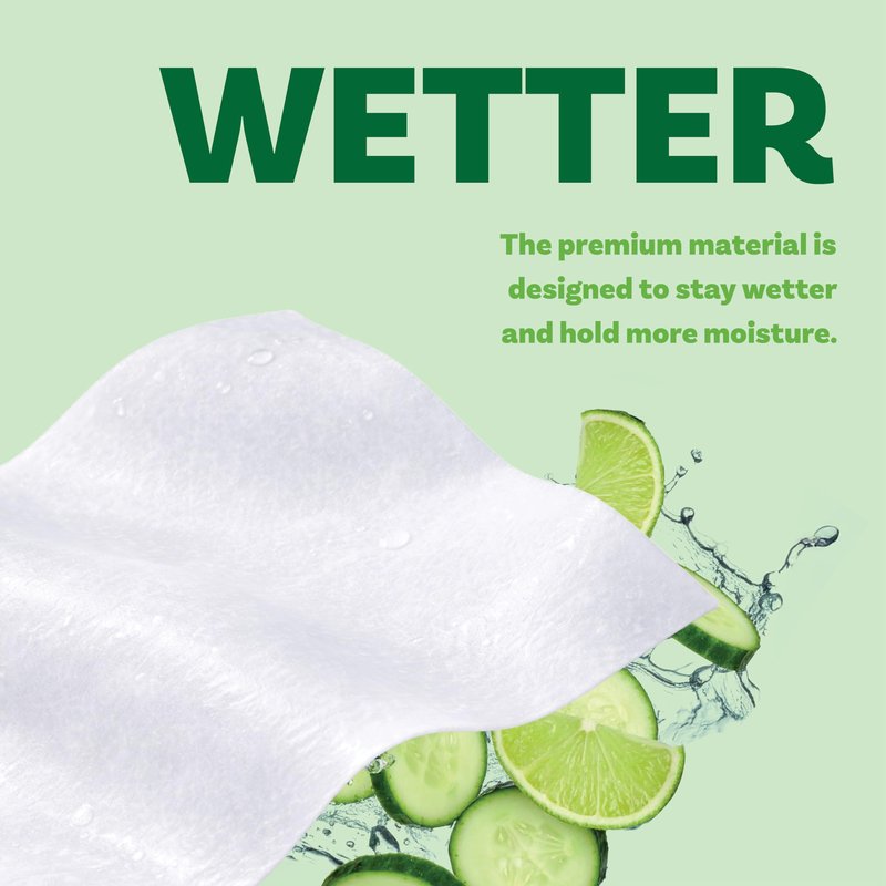 Extra Large Bath Wipes for Adults Bathing No Rinse - 120 Ultra Thick Disposable Body Cleansing Wipes for Men, Women & Elderly - Great for Gym, Camping, Post Surgery - Cucumber Lime
