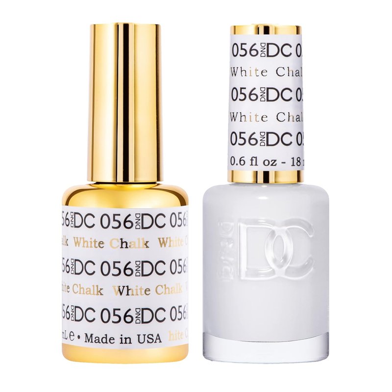 DND Gel Polish Set - White Collection UV/LED Gel & Air Dry Nail Lacquer Duo | 0.5 Fl Oz Each