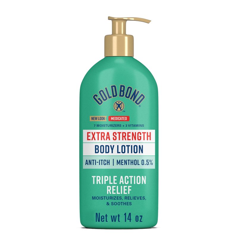 Gold Bond Medicated Extra Strength Body Lotion, Moisturizes, Relieves & Soothes, 14 oz Lotion