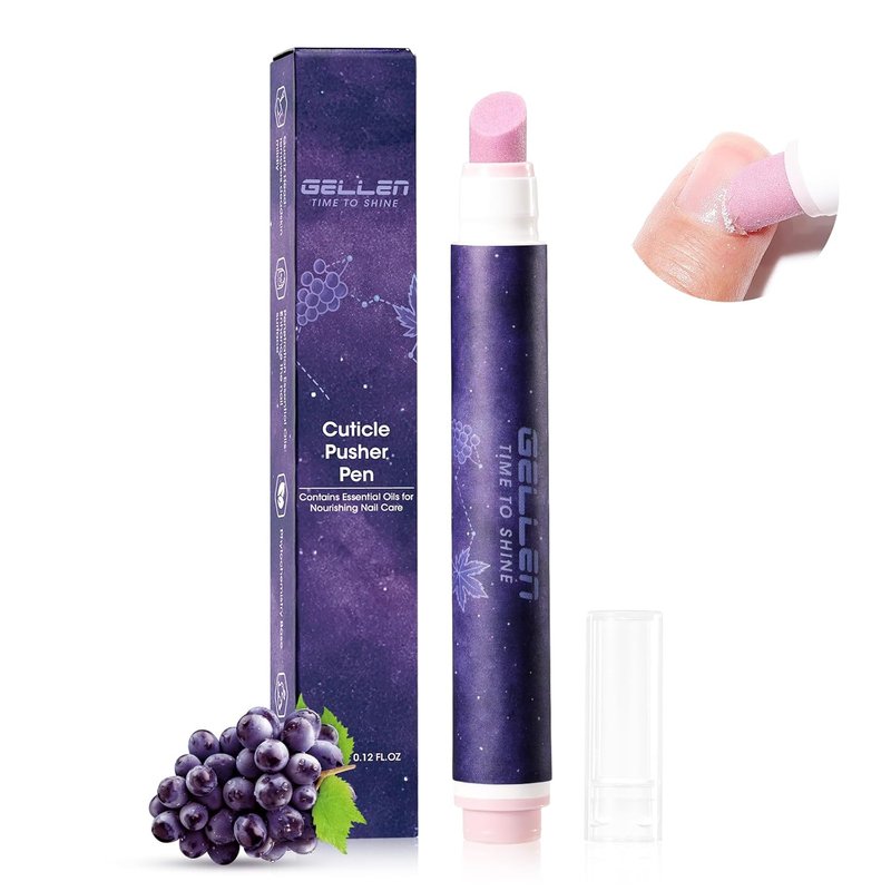 Gellen 4-in-1 Cuticle Pusher Pen - Micro-Dosing Oil & Remover for Healthy, Nourished Nails